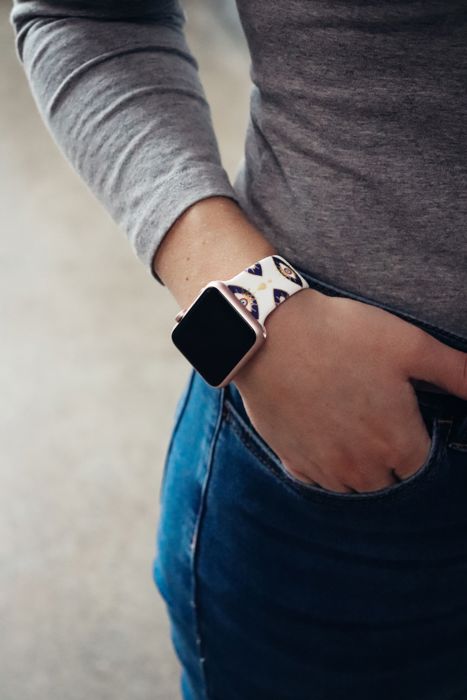BOGO | Evil Eye Silicone Band for Apple Watch 38/40/41mm and 42/44/45/46/49mm All Series