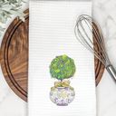  Beads & Blooms Mardi Gras Tea Towel