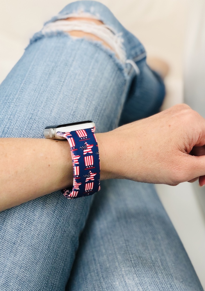 Patriotic Silicone Apple Watch Bands