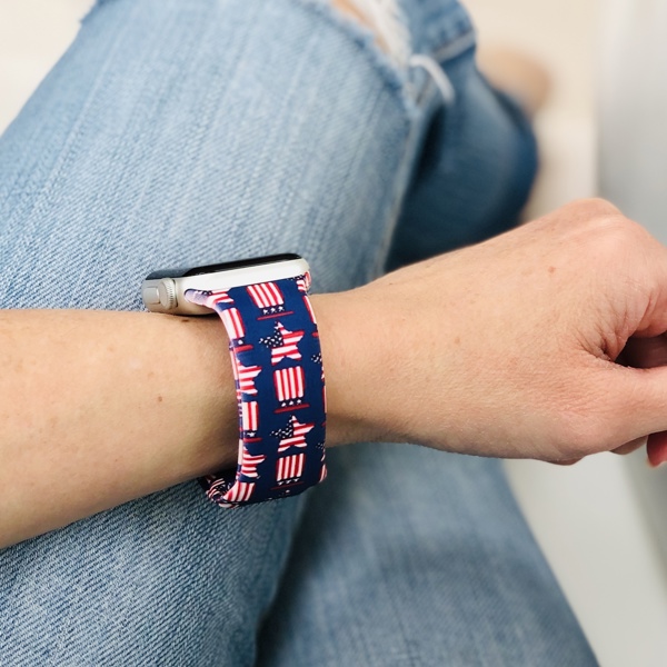 Patriotic Silicone Apple Watch Bands