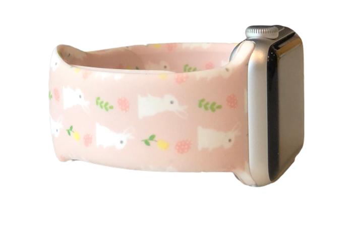 Spring Bunny Silicone Apple Watch Band