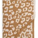 Brown Luxe Plush Leopard Blankets