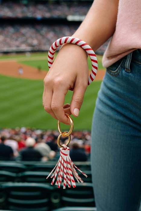 Baseball Key Ring Bracelet