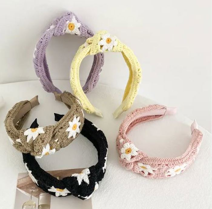 Crochet Daisy Headbands