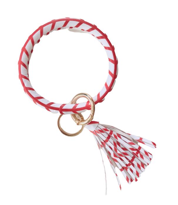 Baseball Key Ring Bracelet