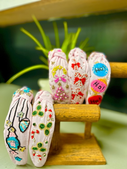 Christmas Headband | Holiday Beaded Designs