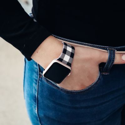 Buffalo Plaid Silicone Apple Watch Bands