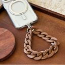 Brown Wristlet Phone Chain