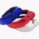  Red White Blue Knot Headbands