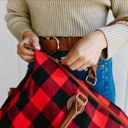  Buffalo Plaid Weekender Tote Bag