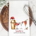  Santa's Little Helper Cocktail Tea Towel