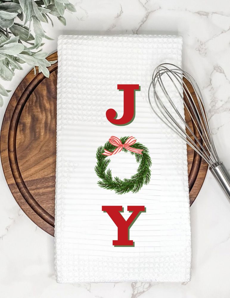 Joy Holiday Tea Towel