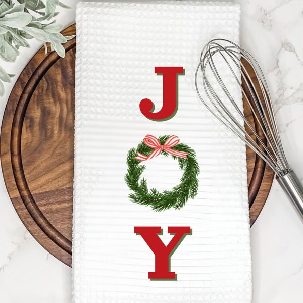 Joy Holiday Tea Towel