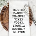  Reindeer Christmas Waffle Weave Tea Towel