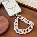 Beige Wristlet Phone Chain