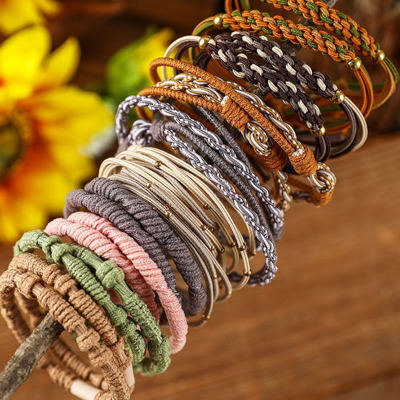 10pcs Boho Knotted Hair Ties