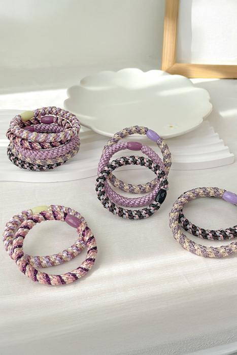 15 pcs Elastic Braided Hair Tie