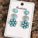  3 Piece Set Western Stud Earrings