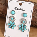  3 Piece Set Western Stud Earrings