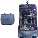 Navy Parttern Hangable Cosmetic Bag