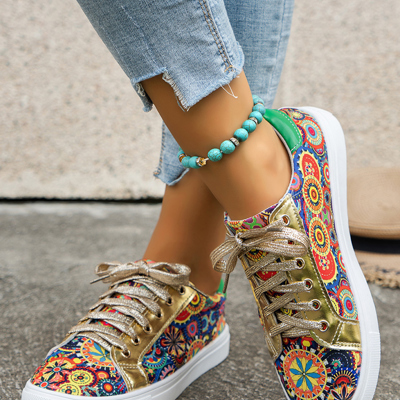 Daniella Floral Patchwork Shoes