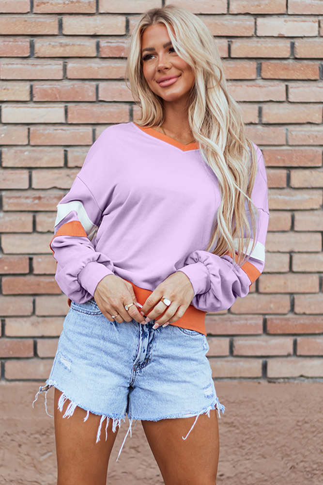 Mazie V Neck Sweatshirt