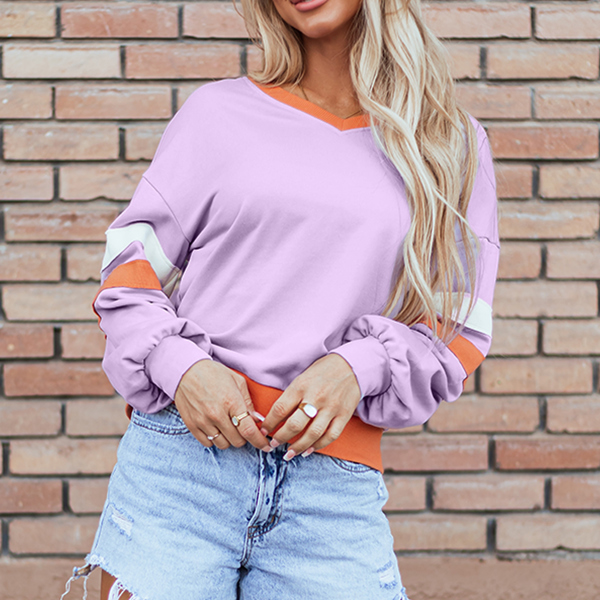 Mazie V Neck Sweatshirt