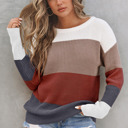  Lainey Knitted O-neck Pullover Sweater