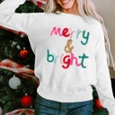  Selah Merry & Bright Round Neck Casual Sweater