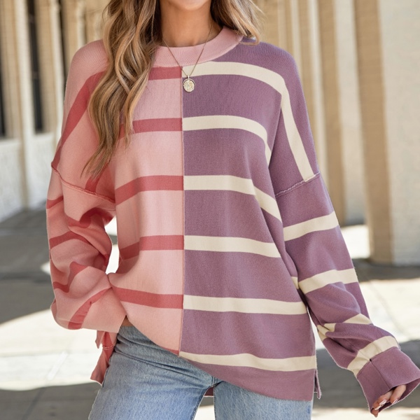 Araya Stripe Oversized Sweater