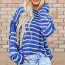  Cadence Stripe Casual Sweater