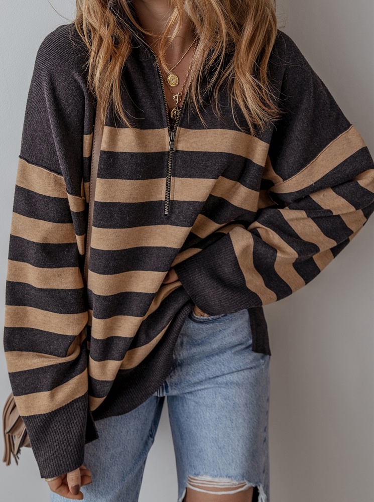 Adeline Stripe Oversized Sweater