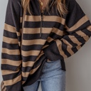  Adeline Stripe Oversized Sweater