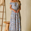  Bria Off Shoulder Maxi Dress