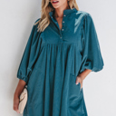  Charlie Corduroy Button Dress