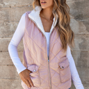  Lillian Fleece Lined Quilted Vest