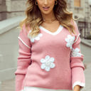  Aaliyah Flower Sweater