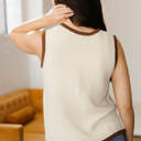  Aaliyah Trim Ties Front Sweater