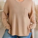 Abby Shoulder Knit Tunic PLUS Top