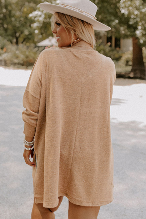 Abby Shoulder Knit Tunic PLUS Top