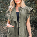 Green Bay XL Abigail Bay Ruffled Patchwork Jacket