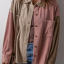  Abigail Block Chest Corduroy Shacket