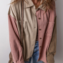  Abigail Block Chest Corduroy Shacket