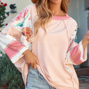  Abigail Block Patchwork Oversized Top