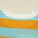  Abigail Block Striped Pullover Sweater