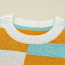  Abigail Block Striped Pullover Sweater