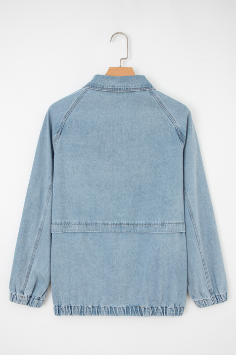 Abigail Collared Zip Up Jacket