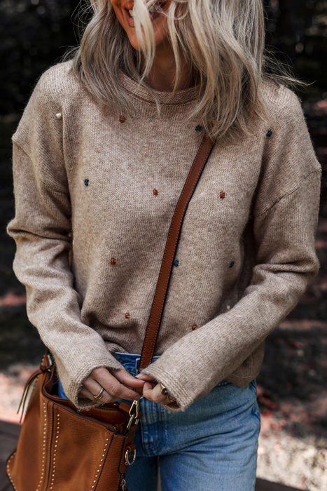 Abigail Detail Drop Shoulder Sweater