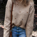 Gray Morn XL Abigail Detail Drop Shoulder Sweater