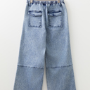  Abigail Drawstring Elastic Waistband Jeans
